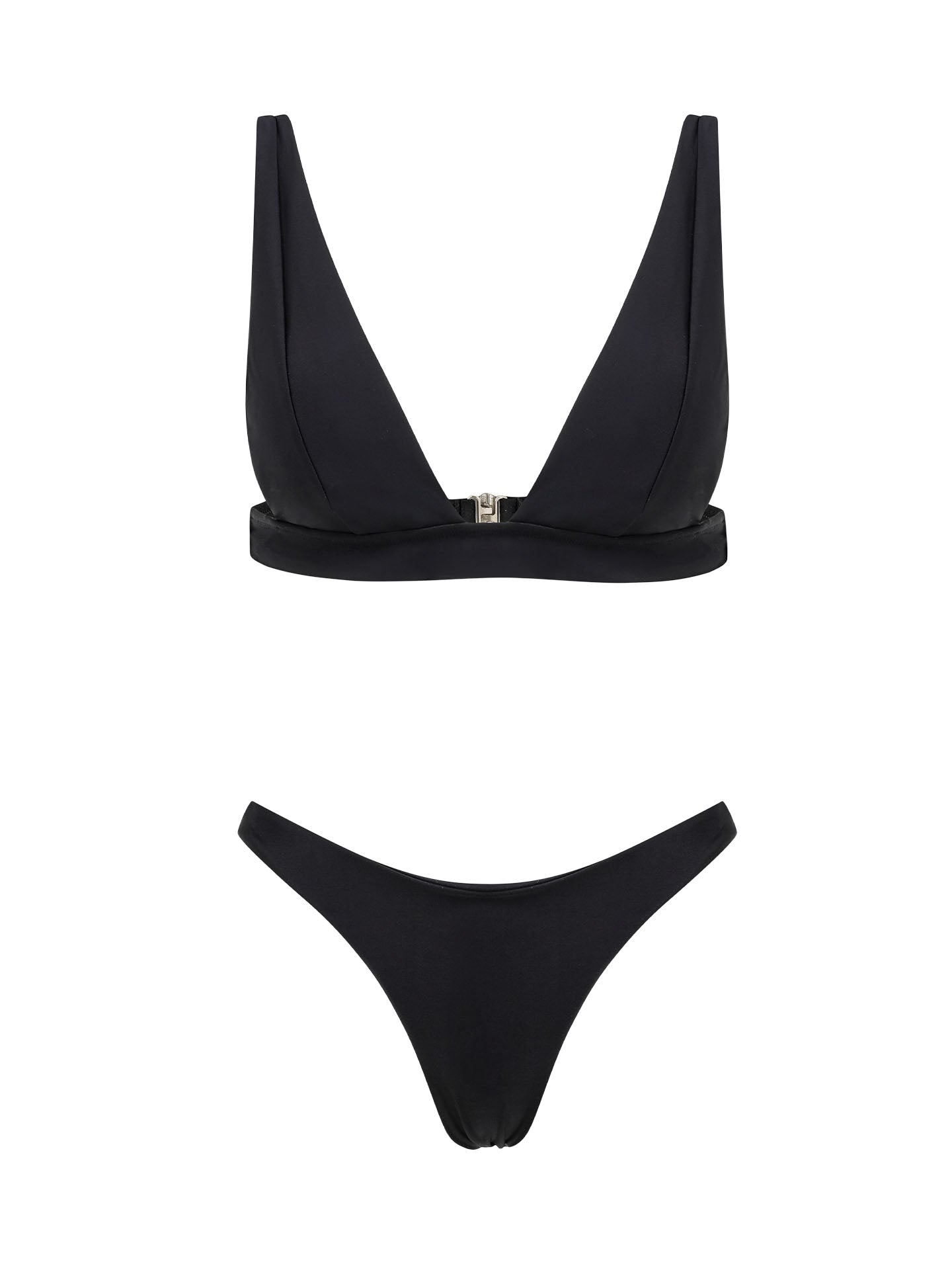 新品★CLANE BACK SLANT SEPARATES SWIMWEAR La Chiquissima Full Cup Swimsuit Black FBB6214 - Lace & Day